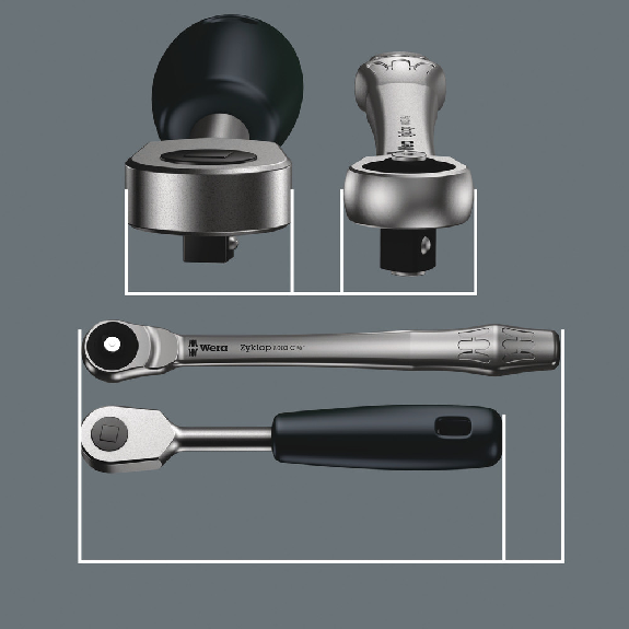 Juego de carraca Zyklop Metal 3/8" Juego de carraca Zyklop Metal 3/8"-Leer más