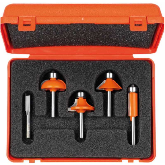 Estuche 5 fresas rectas y perf. S:8 HW DX-Leer más