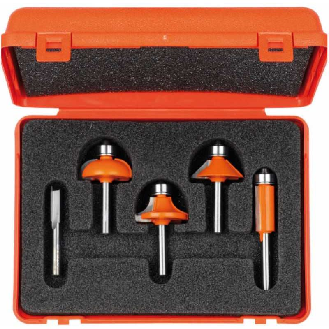 Estuche 5 fresas rectas y perf. S:8 HW DX-Leer más