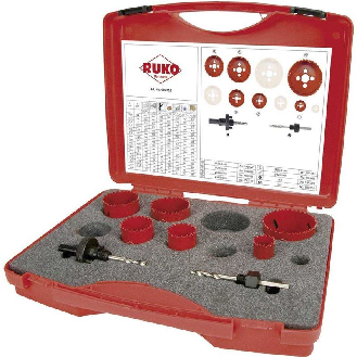 Juego coronas perforadoras HSS bimetal para electricidad-Leer más