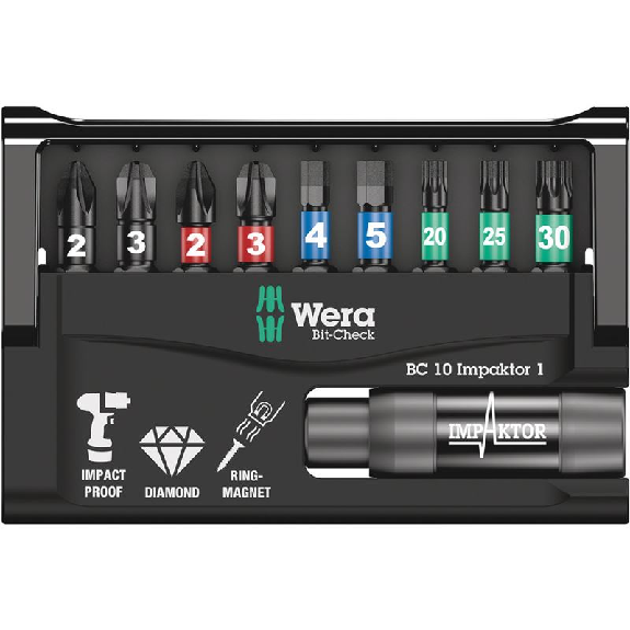 Estuches de puntas Bit-Check 10 Impaktor 1 --Leer más