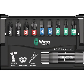 Estuches de puntas Bit-Check 10 Impaktor 1 --Leer más