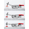 Bessey Waagrechtspanner mit offenem Arm und waagrechter Grundplatte STC-HH