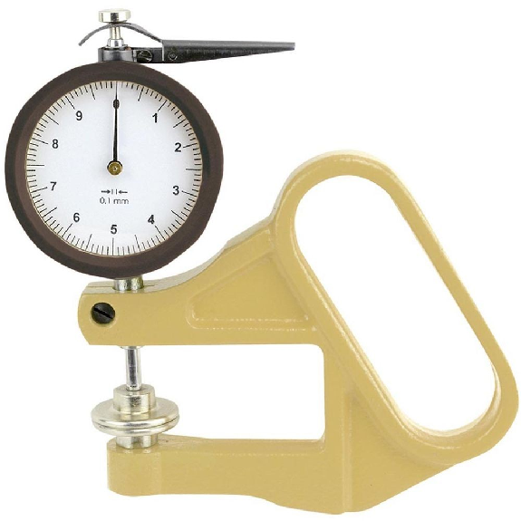 Contrôleur d'épaisseur au 0,01mm, Capacité: 0-10 mm, Profondeur: 50 mm, Format de touche: B Contrôleur d'épaisseur au 0,01mm, Capacité: 0-10 mm, Profondeur: 50 mm, Format de touche: B-Lire la description