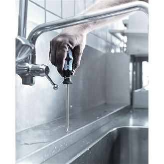 Destornillador para tornillos ranurados ac. inox 3334  16 x 100 x 200 mm --Leer más