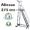 Scala a Castello Palchetto 11 SCALINI H 275 CM Magazzino Industria