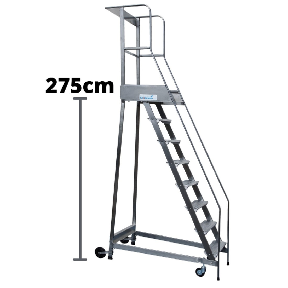 Scala a Castello Palchetto 11 SCALINI H 275 CM Magazzino Industria-Leggi tutto