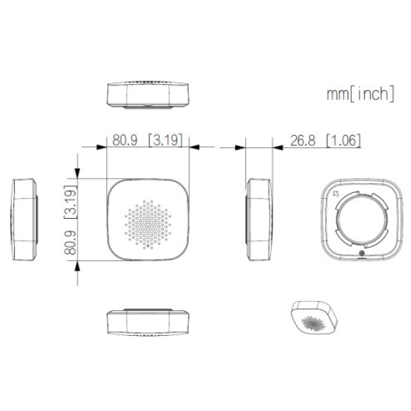 Dahua - ARA12-W2(868) - Alarm - Sirene Innen, - Sirene Innenbereich 868MHz-Beschreibung lesen