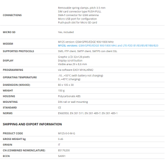 Unità di teleallarme e datalogger GSM/GPRS con security audio, MY2S-R-0-M-G-Leggi tutto