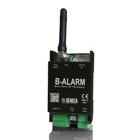 Unidad de alarma remota Basic con 1 DI, 1DO y soporte de comandos SMS, B-ALARM-Leer más