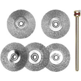 Cepillos de acero inoxidable en forma de rueda-Beschreibung lesen