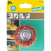 1 cepillo de copa de alambre de nylon, agresivo vást. hexagonal Ø 65 mm