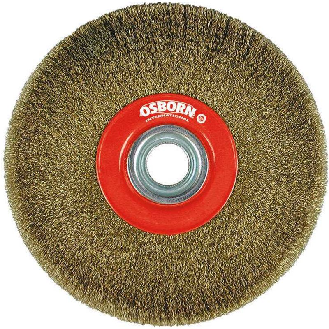 9902554461 - Cepillo circular acero latonado alambre ondulado, agujero multieje ø0.30mm-Leer más