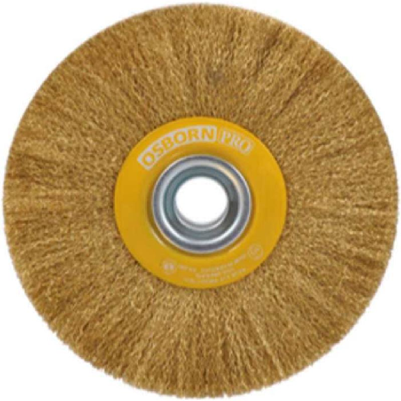 9902554461 - Cepillo circular acero latonado alambre ondulado, agujero multieje ø0.30mm-Leer más