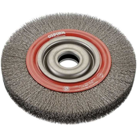 9902554461 - Cepillo circular acero latonado alambre ondulado, agujero multieje ø0.30mm-Leer más