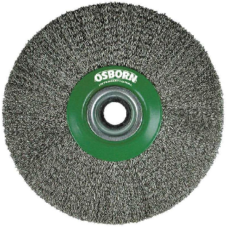 9902554461 - Cepillo circular acero latonado alambre ondulado, agujero multieje ø0.30mm-Leer más