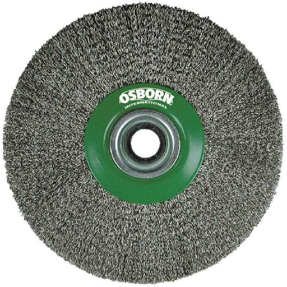 9902554461 - Cepillo circular acero latonado alambre ondulado, agujero multieje ø0.30mm-Leer más