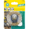 1 cepillo de disco de alambre de latón vást. hexagonal Ø 75 x 10