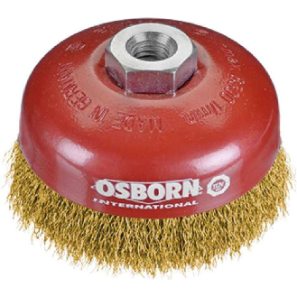 0002613163 - Cepillo taza acero de alambre ondulado, tuerca M14, ø 0.30mm (80x30)-Leer más