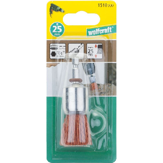 1 cepillo de pincel de alambre de nylon, agresivo vást. hexagonal Ø 25 mm-Leer más