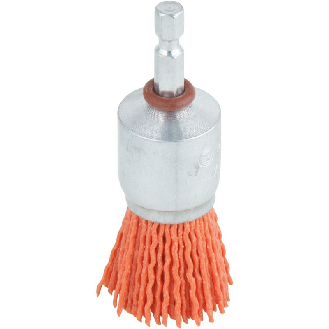 1 cepillo de pincel de alambre de nylon, agresivo vást. hexagonal Ø 25 mm-Leer más