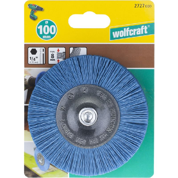 1 cepillo de disco de alambre de nylon suave   100 x 10 mm-Leer más