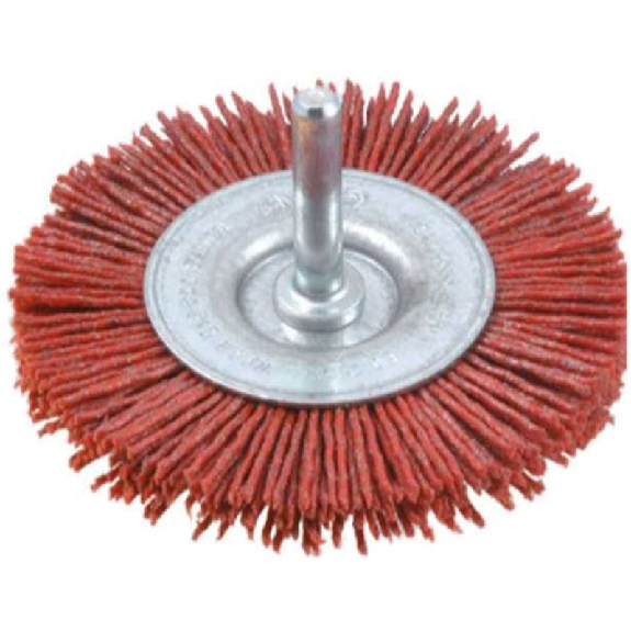 7182600591 - Cepillo circular filamento abrasivo con vástago de 6mm,ø0.90mm (100x10x23)-Leer más