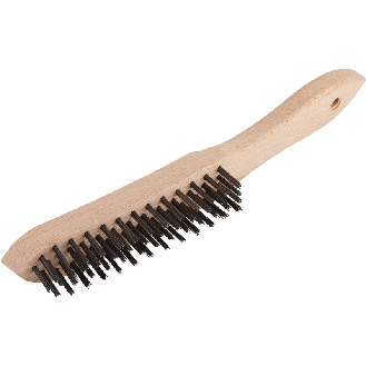 1 cepillo manual de alambre de acero, modelo de madera 280 mm-Leer más