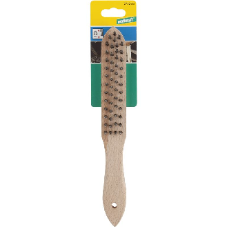 1 cepillo manual de alambre de acero, modelo de madera 280 mm-Leer más