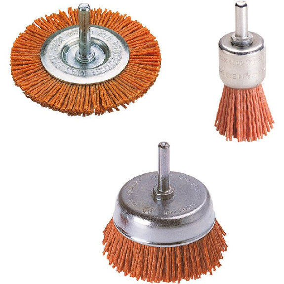 1 ensemble de brosses métalliques en nylon-3 pièces Agr.-Lire la description