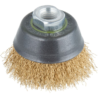 1 cepillo de copa de alambre de latón WS M14 Ø 70 mm-Leer más