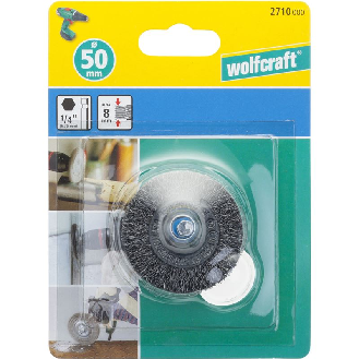 1 cepillo de disco de alambre de acero vást. hexagonal Ø 50 x 8 mm-Leer más