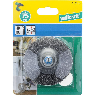 1 cepillo de disco de alambre de acero vást. hexagonal Ø 75 x 16 mm-Leer más