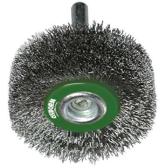 0002506163 - Cepillo circular acero de alambre ondulado, vástago de 6mm, ø 0.30mm (70x2-Leer más