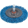 1 cepillo de disco de alambre de nylon suave   75 x 10 mm