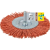1 cepillo de disco de alambre de nylon vást. 6 mm Ø 100 x 8 mm