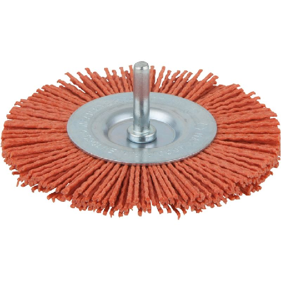 1 cepillo de disco de alambre de nylon vást. 6 mm Ø 100 x 8 mm-Leer más