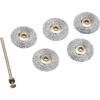 Proxxon Radbrsten, Stahl, 22 mm, 5 Stck + 1 Trger-Beschreibung lesen