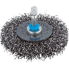 Cepillo de disco de alambre de acero vást. hexagonal Ø 75 x 10 mm