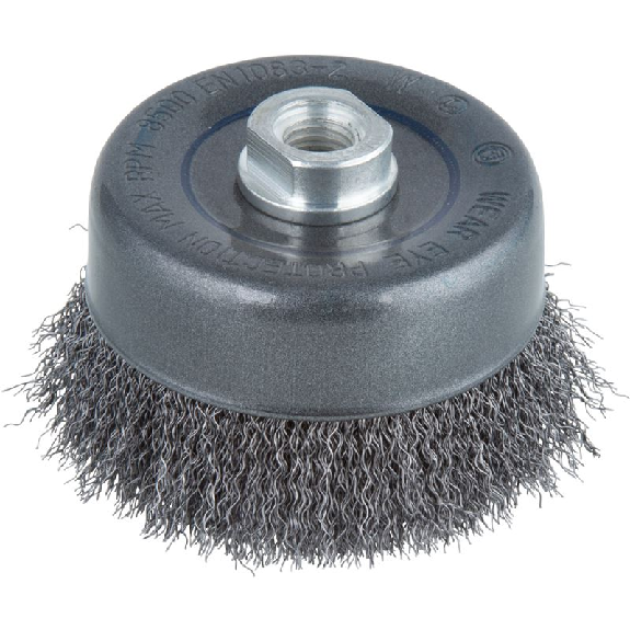 1 cepillo de copa de alambre de acero, WS M14   100 mm-Leer más