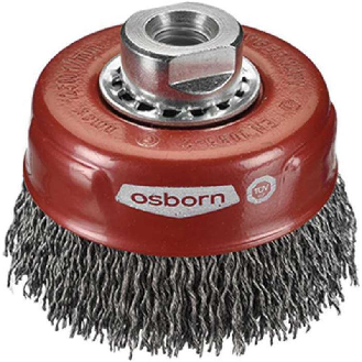 0002613161 - Cepillo taza acero de alambre ondulado, tuerca M14, ø 0.30mm (60x20)-Leer más