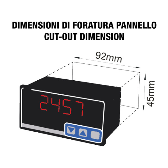 Indicatore ad alta precisione a 4 cifre con ingresso analogico I/V, S311AK-Leggi tutto