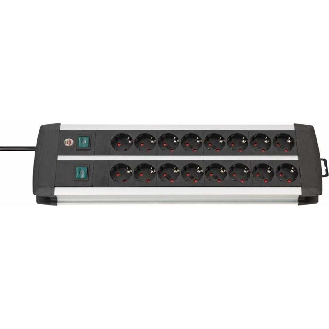 Base de tomas múltiples Premium-Alu-Line Technics con 2 y 3 interruptores 16-Leer más