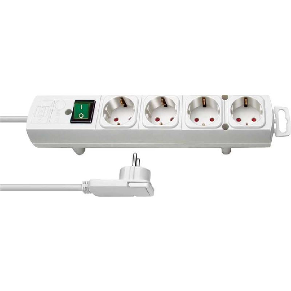 Multiples Tomas Base Comfort-Line plus Blanca avec épingles plates 4-Leggi tutto