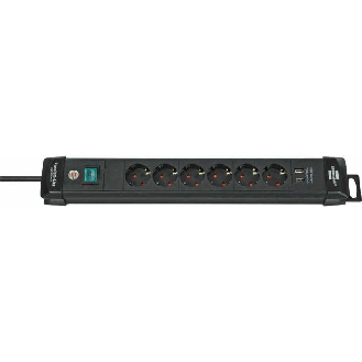 Base de tomas múltiples Premium-Line con puertos USB 6 + 2 USB-Leer más