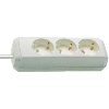 Base de tomas múltiples Eco-Line blanca 3 tomas y 3 m de cable