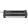 Base de tomas múltiples Premium-Alu-Line Technics con 2 y 3 interruptores 12 1391000912