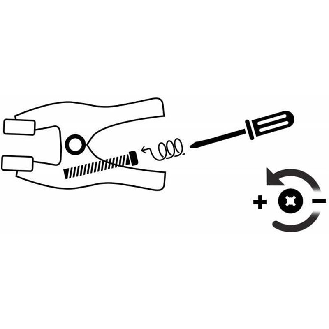 Pinza plástica de 115 mm con presión regulable-Leer más