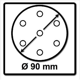 Disco de lijar STF D90/6 P180 GR/100 Granat - 497369 --Leer más