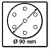 Disco de lijar STF D90/6 P180 GR/100 Granat - 497369 -